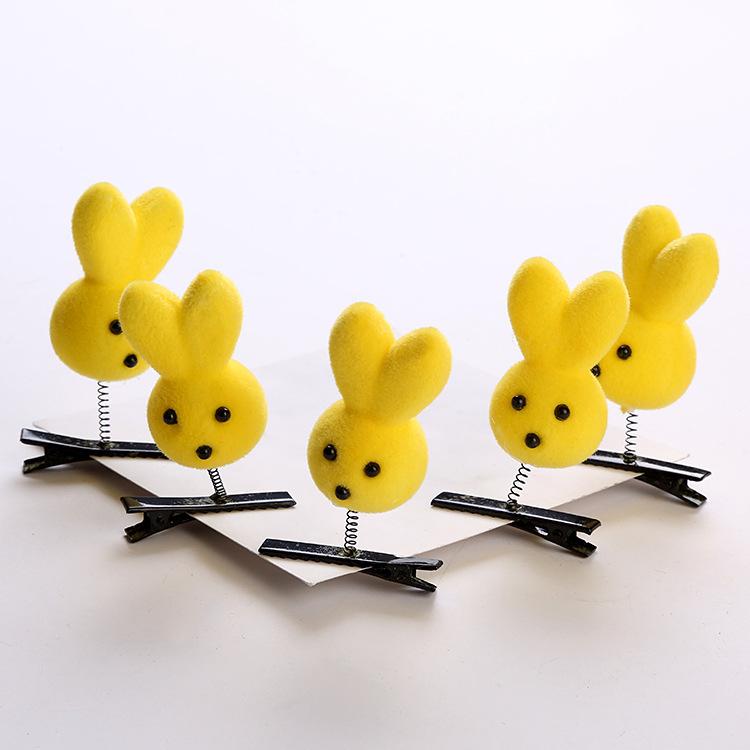 PL Yellow Chicks Easter Mini Chicks Hairpin DIY Material Hair Clip Easter Decoration