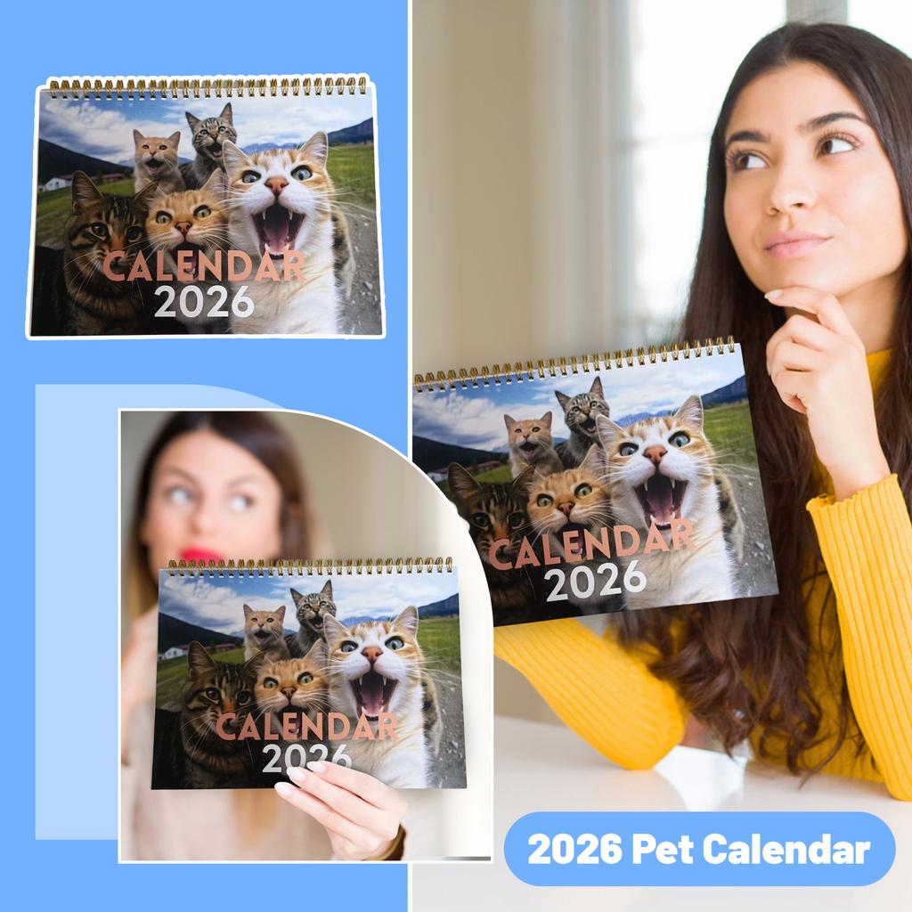 2026 Wall-mounted Calendar Desktop Calendar Collection Pet Calendar