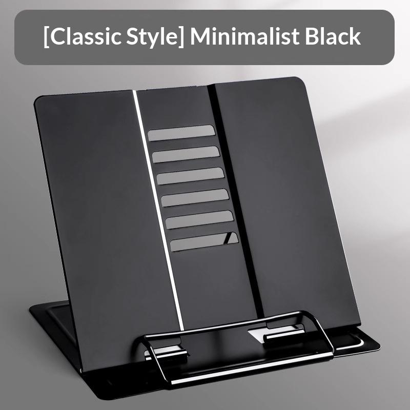 Multi-angle Metal Desk Book Reading Stand Adjustable Foldable Holder Lightweight Portable for Travel Study Student Support Rack