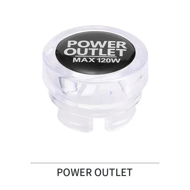 Universal Colorful Car Lighter Dust Cover High-quality Cars Ejector Button Decorative Plug Protective Cover Auto Accessories