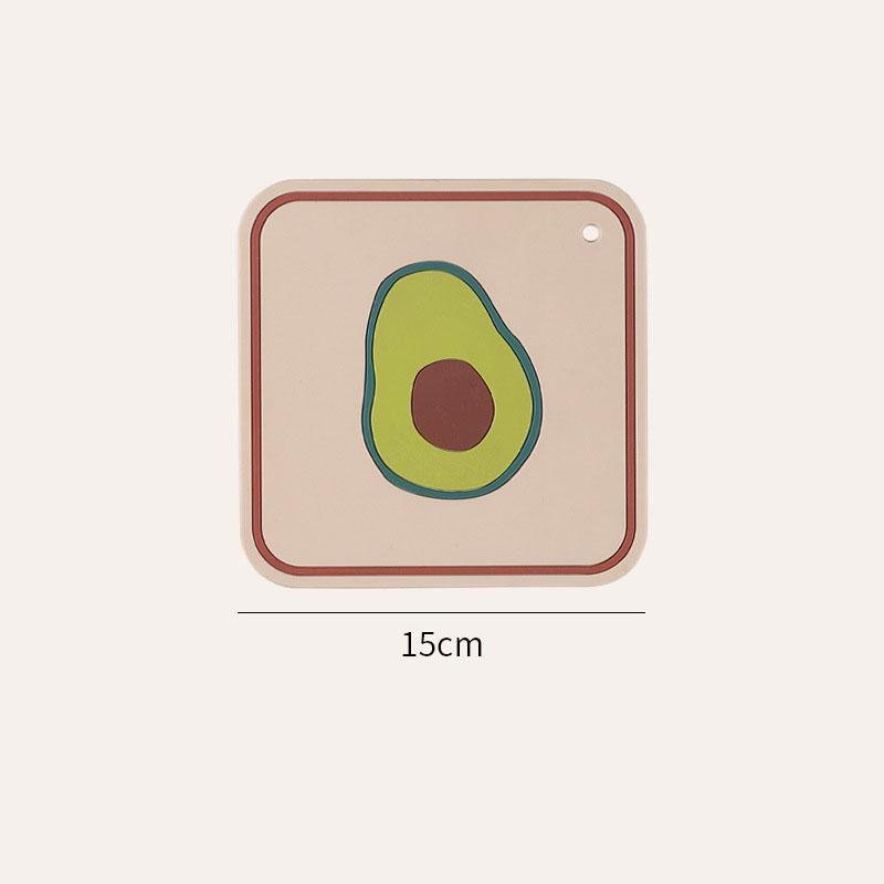 

Подставка под стакан из силикона с рисунком тыквы и хурмы, нескользящие теплоизоляционные коврики для кружек, декор для обеденного стола, набор столовых приборов