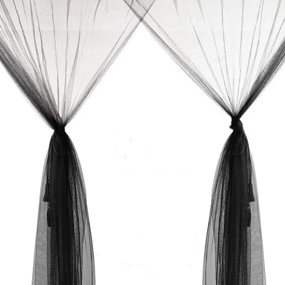 New Four-Door Mosquito Net Netting Prevent Breathable Four Door Mosquito Net Square Double Bed Size Insect Net Home