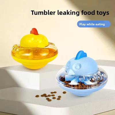 Plastic Cat Treat Dispenser Tumbler Wear Resistance Slow Feeder Cat Dog Puzzle Game Easy Clean Eating Interactive Pet Gift