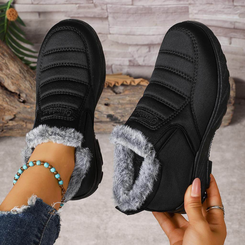 Fashion Winter Women's Snow Boots fashion round toe mid heels Plus Size Couples Sneakers Casual comfortable women's Boots