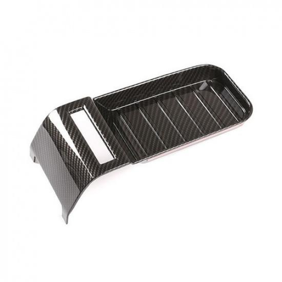 For Toyota Tundra 2014- Carbon Texture Armrest Box Slot Pad Sticker Cover