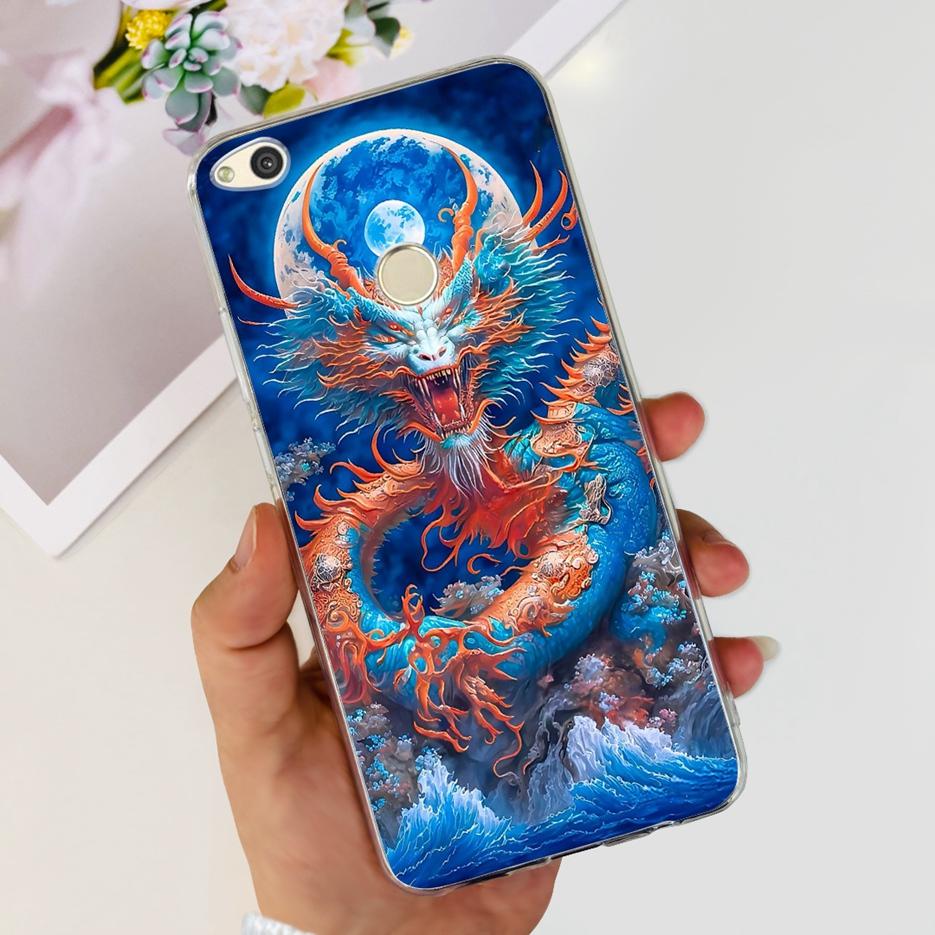 For Huawei P8 Lite 2017 Case Honor 8 Lite Luxury Painted Cover Clear Silicone Soft TPU Phone Case For Huawei GR3 2017 Back Cover