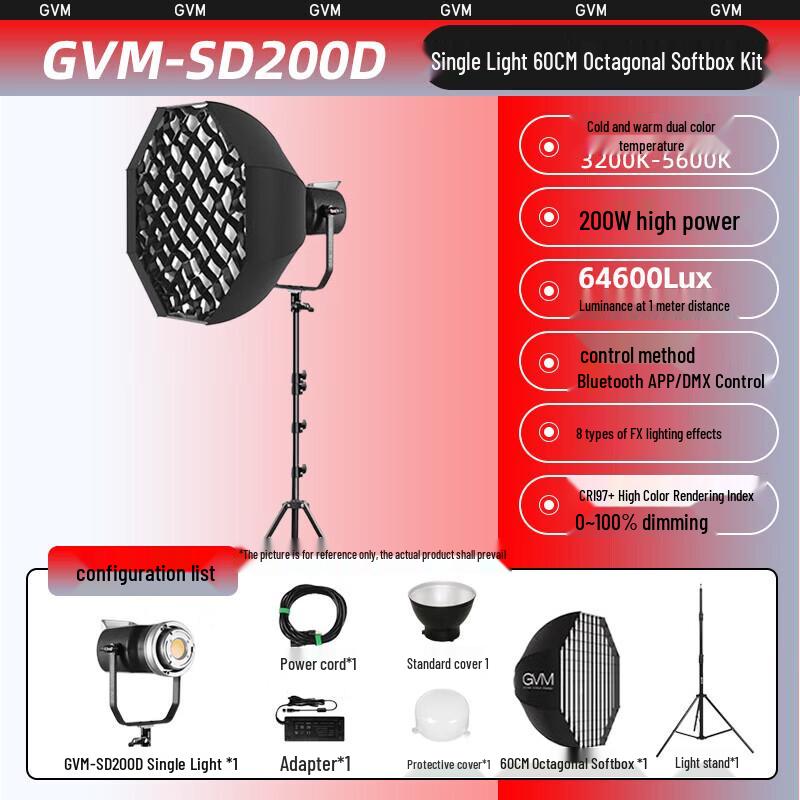 GVM SD-200D Bi-Color LED Video Light