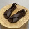 Verão Novas Mulheres Sandália Moda Biqueira Aberta Feminino Simples Gladiador Sapato Flats Salto Casual Praia Roman Senhoras Sapatos Sandalias Mujer