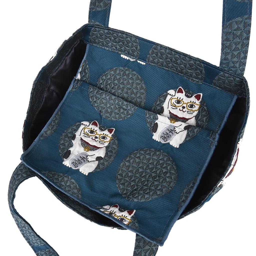 Kusguru Japan Gobelin Tote Bag, Women's, 258170, Blue-Green