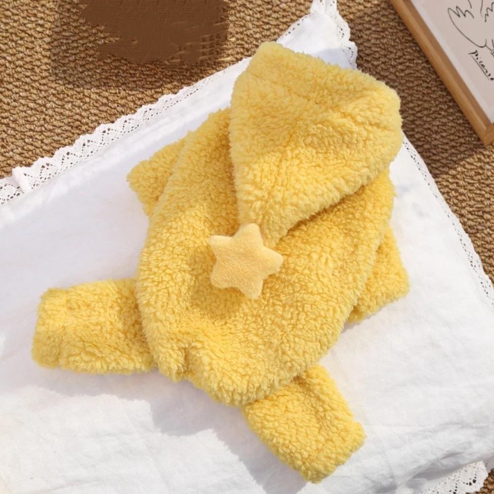 Cute Star Elements Pet Hoodie Fabric Warm Cat Vest Thick Material Cozy Hoodie Autumn Wear