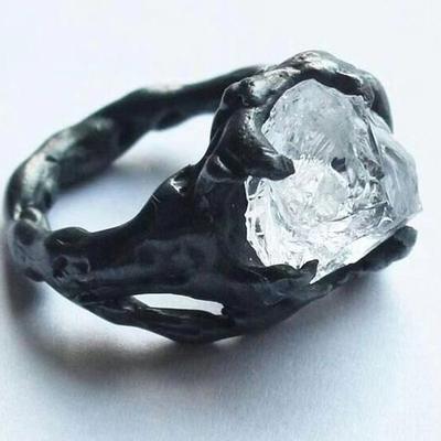 New Vintage Wedding Anniversary Ring with Unique Stone Design Boho Jewelry Fashion Cocktail Party Rings for Women