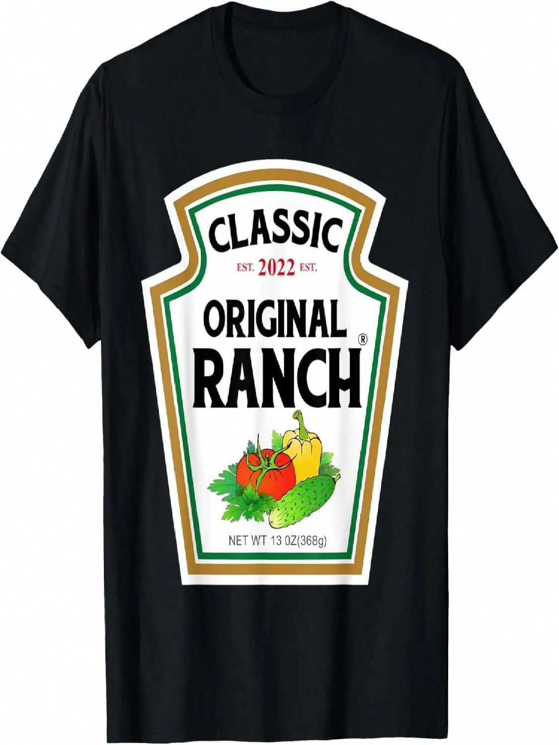 Ranch Sauce Green Salad Dressing Halloween Costume Matching T-Shirt S разноцветный