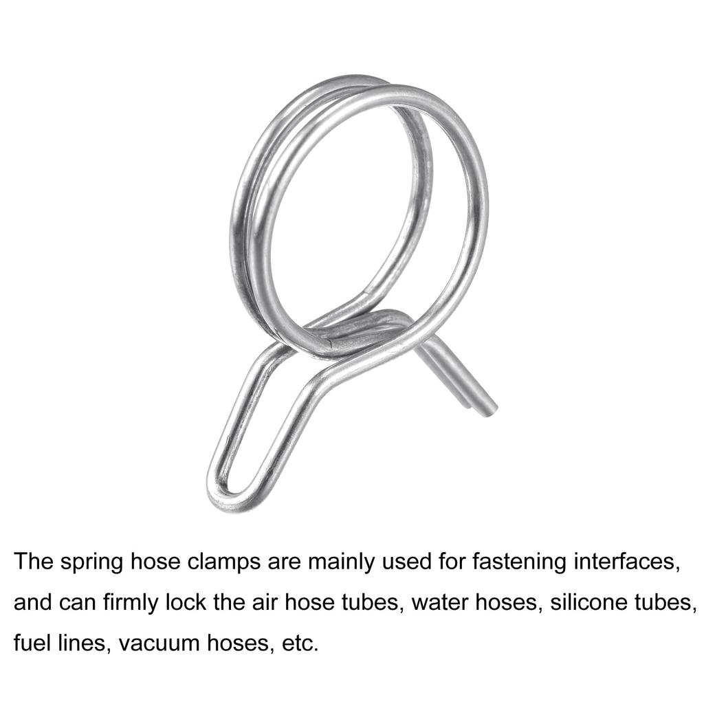 uxcell Hose Clips 10 Pieces Inner Diameter 13mm Suitable Hose