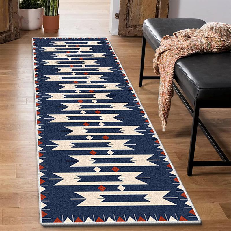 

New Navajo Crystal Fleece Floor Mat for Home Use Resistant To Dirt Wear and Easy To Maintain Corridor Carpet 40*60cm [small size for sample]