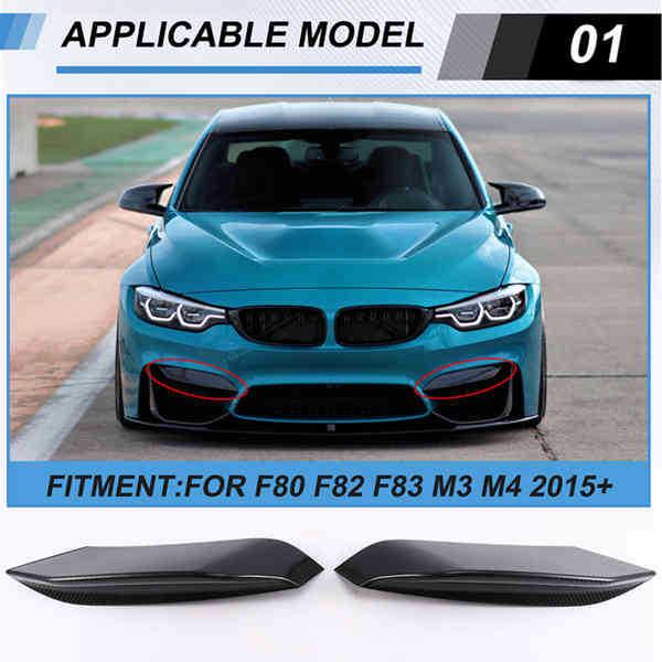 

Dry Carbon Fiber Front Bumper Splitters for 15-20 BMW F80 M3/F82 F83 M4 None