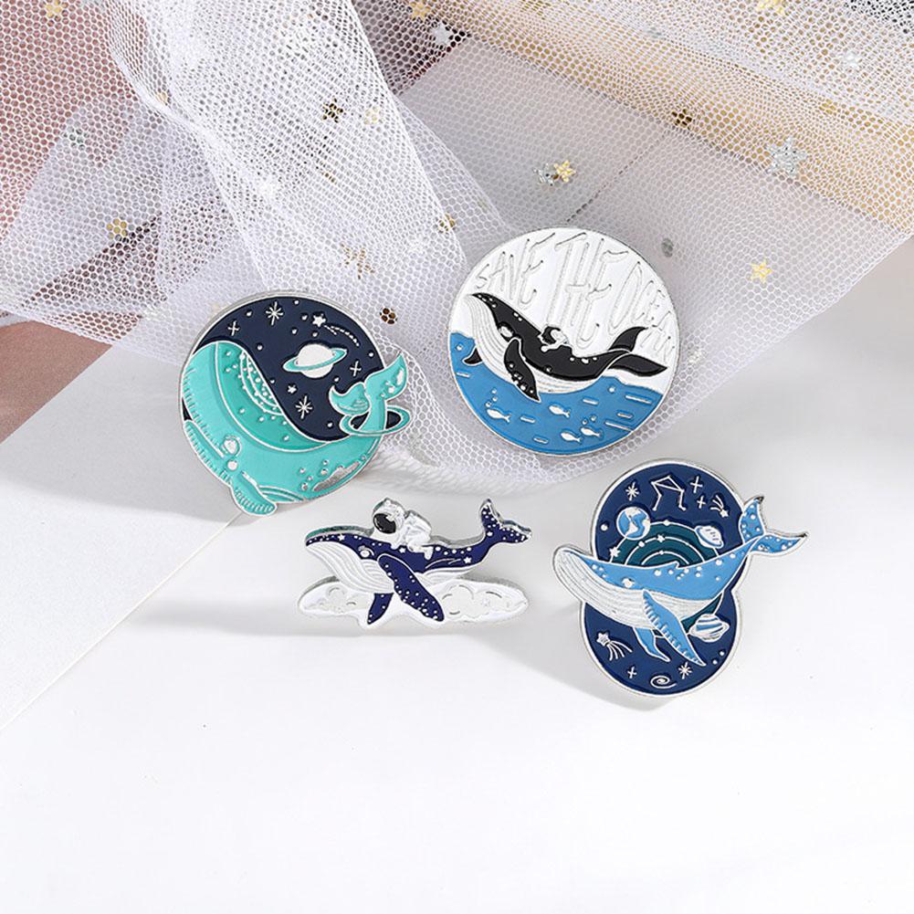 Cute Whale Enamel Pins for Birthday Party Favor Gifts