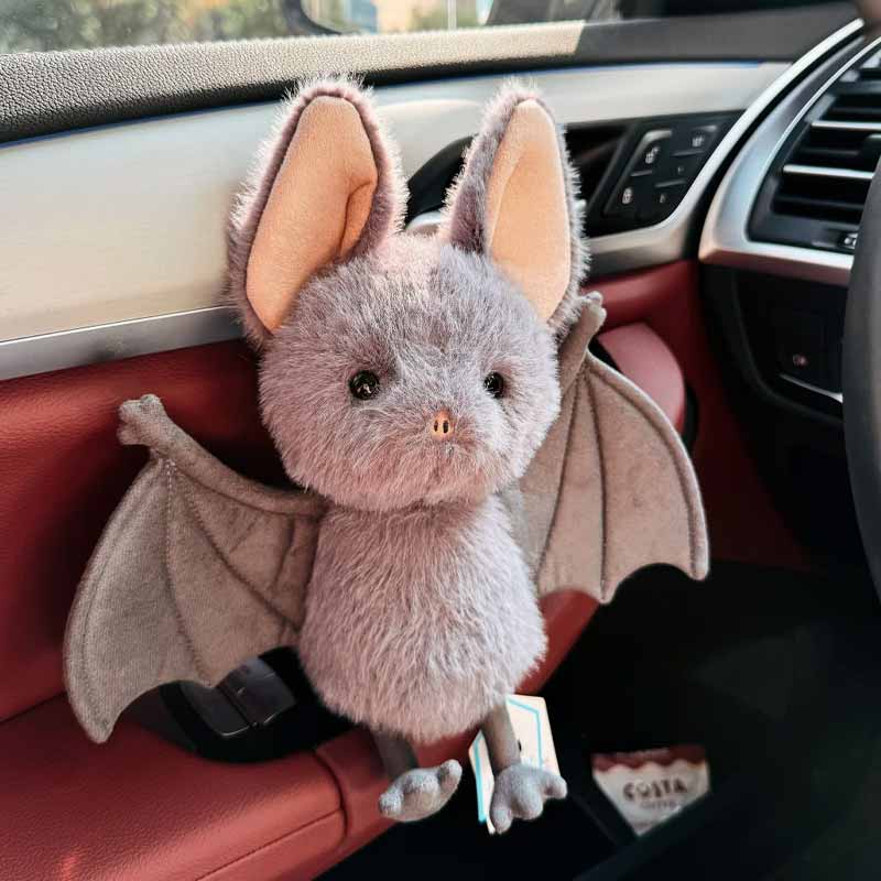 Mignonne Image de Chauve-souris Poupée Peluche JC Toucher Doux Peut Changer Diverses Formes Pendentif Voiture Décoration Amusante Créativité Halloween Festival Jouet Cadeau