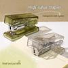 Transparent Mini Stapler for Students - Portable, Effort-Saving, High-Value, Child-Friendly Paper Binding Machine