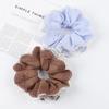 Influencer Double Layer Lace Hair Tie - Simple Large Fabric Hair Accessory with Rubber Band