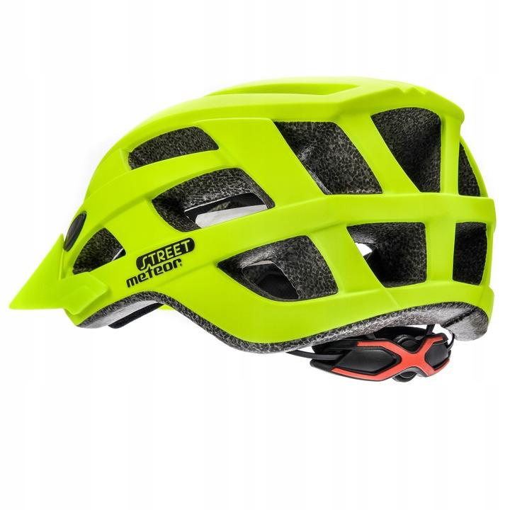 Kask Rowerowy Meteor Street L 58-61 In-Mold Żółty