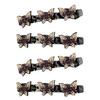 4Pcs Rhinestone Butterfly Hair Clip Head Back Braiding Hair Clamp Double Layers Hairpins Women