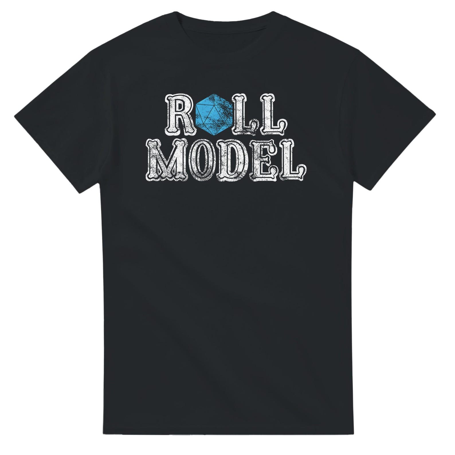 Roll Model D20 Dice Tabletop RPG Gamer Fantasy Design T shirt XL