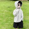 Children's sunscreen clothing 1011 new summer ice silk light boys and girls baby brim removable sunscreen clothing jacket