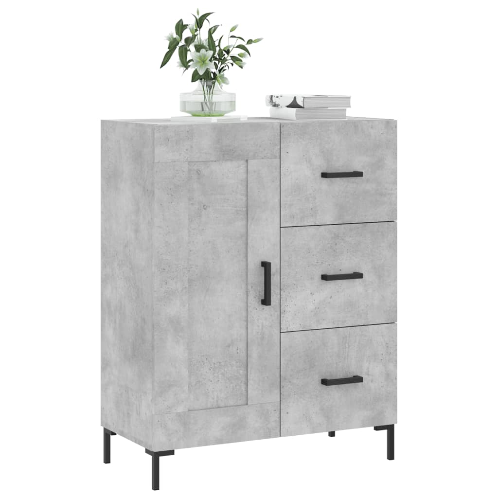 Sideboard Concrete Grey 69.5 x 34 x 90 cm Particleboard