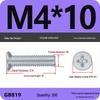 GB819 Zinc-Plated Carbon Steel Phillips Countersunk Screws: M2-M10