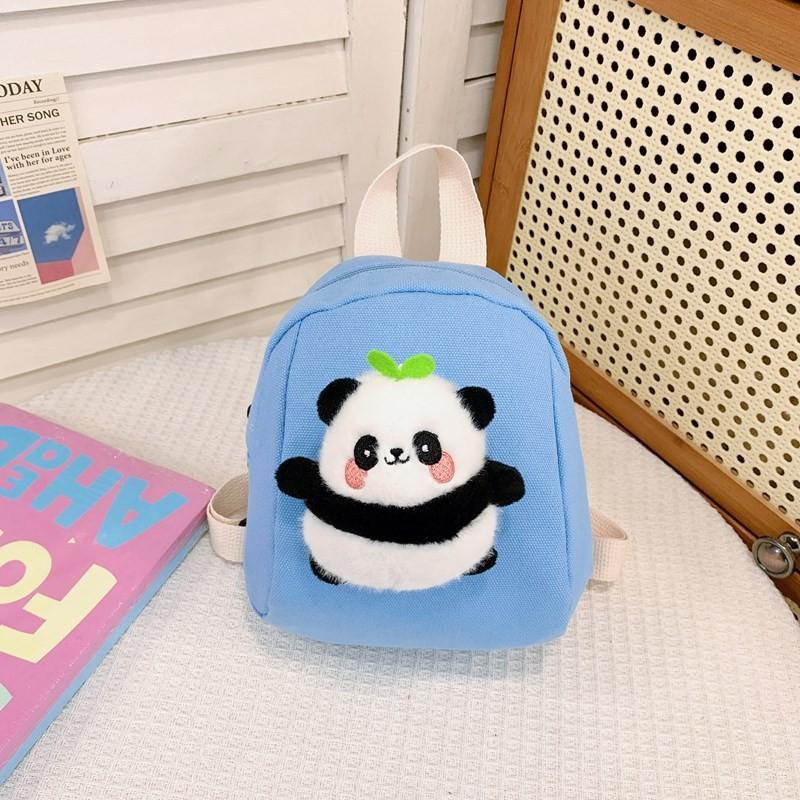 Panda Fashionable Plush Backpack For Boys And Girls Featuring Cute Design Cartoon