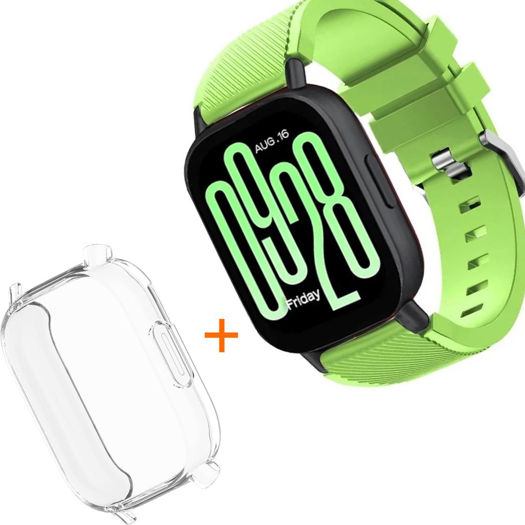 Silicone Strap With TPU Case For Xiaomi Redmi Watch 5 Active Lite Smart Watch Wrist Band And Case For Redmi Watch 5 Active Lite
