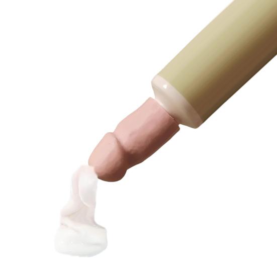 Yousheng Toothpaste Dispenser Universal Fit Easy To Use Funny Design Penis Shaped Toothpaste Squeezer 3D Printed Self Closing Toothpaste Cap