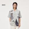 Men's Loose Fit Cotton Short Sleeve Shirt
