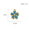 Stainless Steel Small Fresh Oil Drop Love Moon Pendant Plated 18K Jewelry Accessories Diy Pendant Necklace