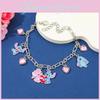 Stitch Cartoon Alloy Bracelet With Electroplated Finish For Unisex Gift Giving