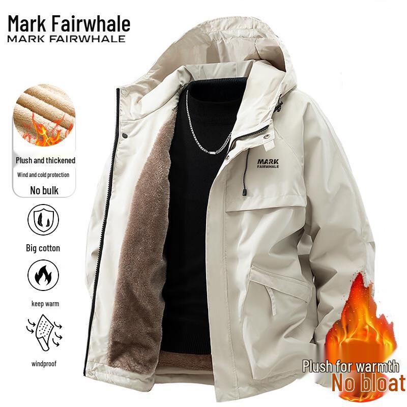 Mark Hua Fei Men's Hooded Workwear Jacket