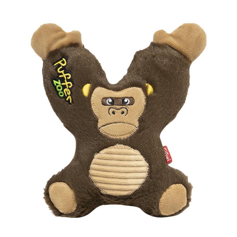 

GiGwi Durable Double-Squeaker Gorilla Dog Toy