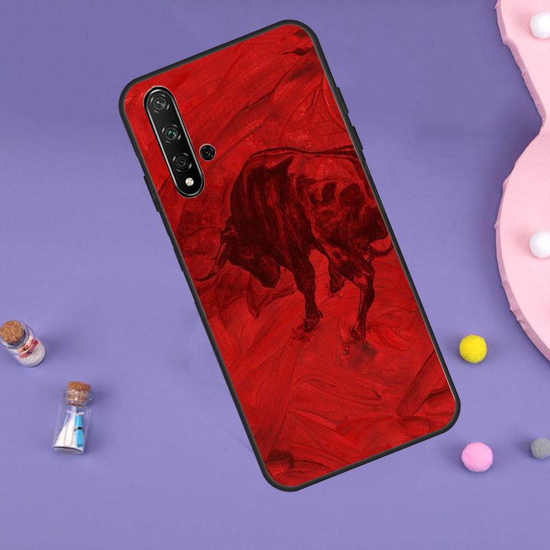 Bullfight Bull Fighter Case For Huawei P30 P20 P40 Lite Nova 5T 11i 8i 3i 9 10 SE 11 Pro Y90 Y70 Y61 Y60 Y91 Cover