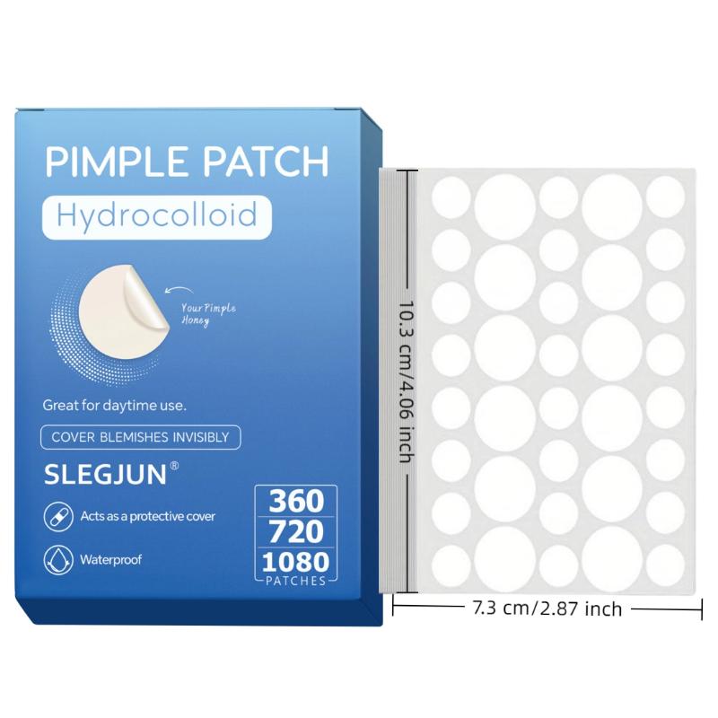 360Pcs Pimple Patch Acne Hydrocolloid Invisible Breathable Acne Removal Acne Cover Face Spot Pimple Patch Skin Care Stickers