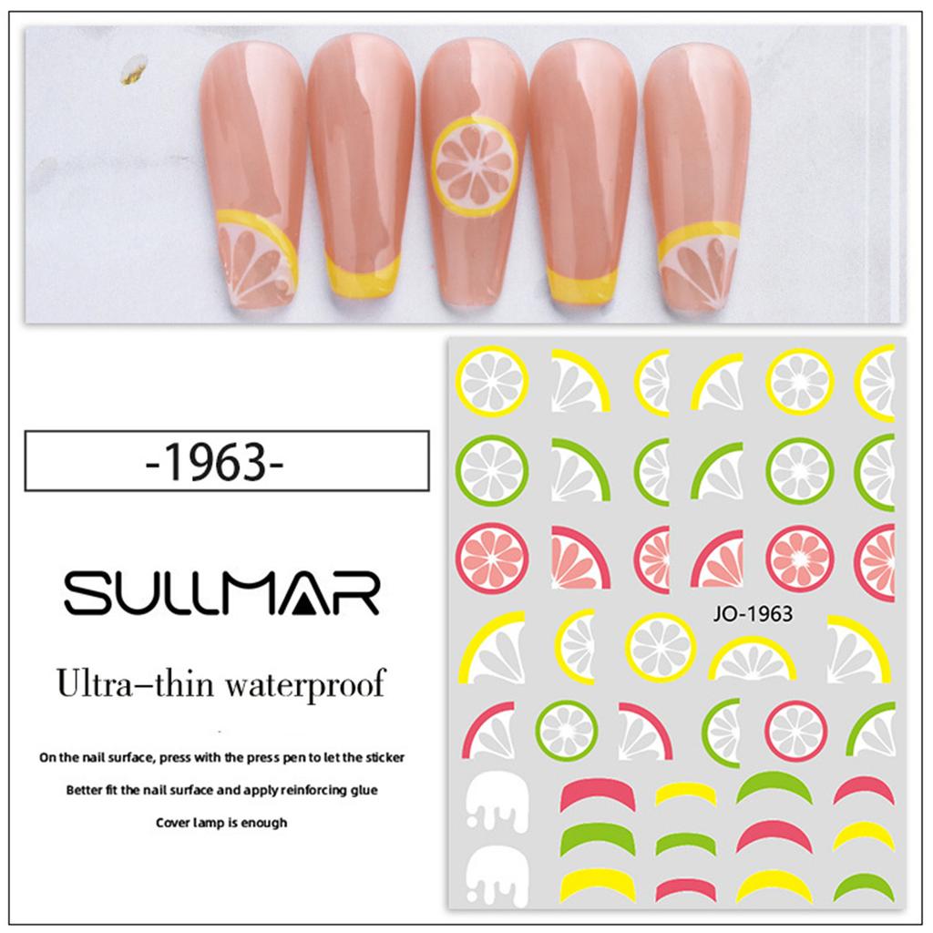 Nail Enhancement Long-lasting Avocado Strawberry 3D Glued Watermelon Colorful Nail Decoration For Nail Art Enthusiasts Beach