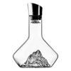 Wine Decanter Glass Iceberg Whiskey Decanter Glass Carafe Crystal Wine Breather Carafe with Lid Bar Accessory