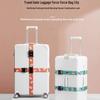 International Luggage Strap with Combo Lock - Cross Packing Suitcase Protector