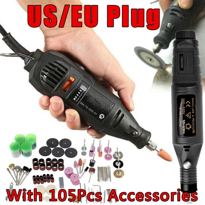 Buy 110V/220V Multi Speed Mini Electric Rotary Grinder DIY Drill ...
