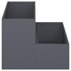 Garden Planter Anthracite 100 X 60 X 45 Cm
