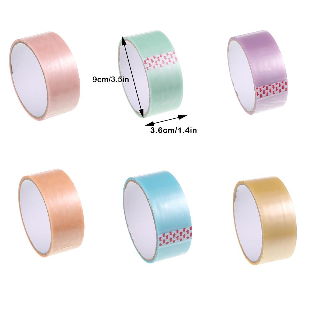 Adhesive Tapes Sticky Ball Stress Relief Tape Pearlescent Wide Silky Toy Decompression Kids Children DIY Craft School