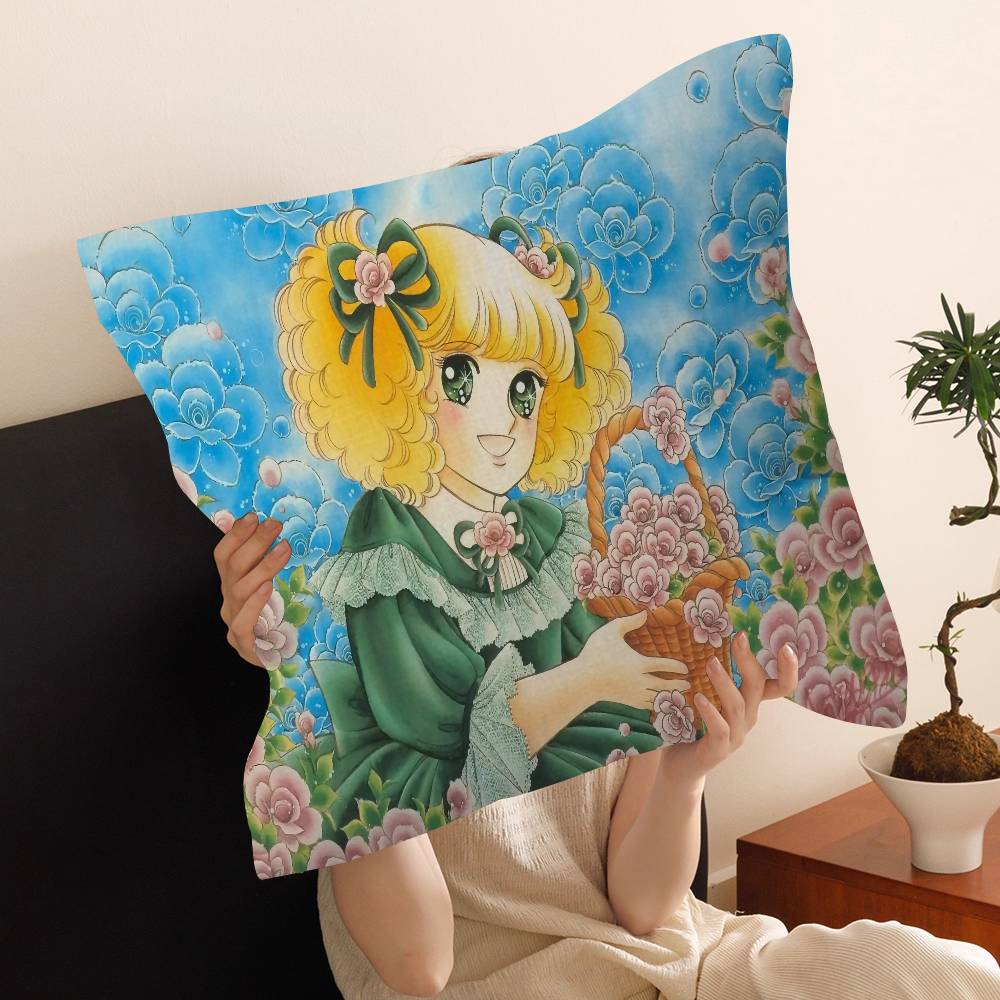 Cartoon Anime womens Candy Sweet pillow cover sofa cushion cover home room decoration children gift