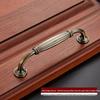 Aolaya European Bronze Cabinet Drawer Zinc Alloy Antique Green Handle