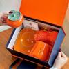 55° Constant Temperature Coffee Warmer - Year of the Horse Gift Set with Logo Towel
