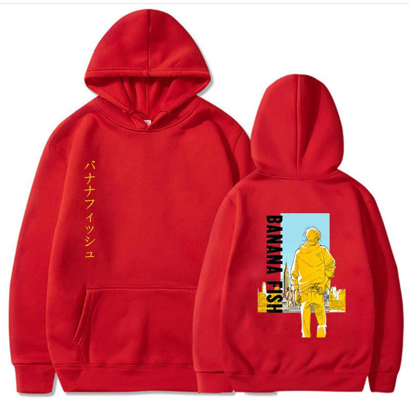 Japanese Anime Banana Fish Hoodie Men Women New Print Unisex Streetwear Autumn Winter Fashio Tops Clothes