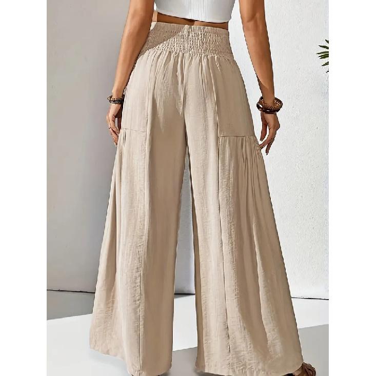 Ladies' Daily New Seasonal Commuting Business Leisure Pants With Pockets Made Of Pure Cotton And Comfortable Fit